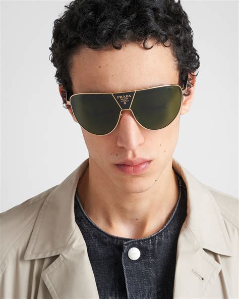 Wood Green Lenses Prada Runway sunglasses 